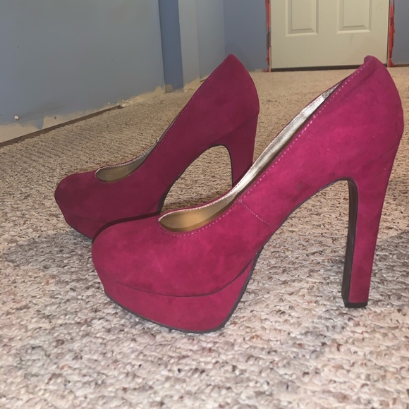 Plum Colored High Heels - Picture 1 of 2